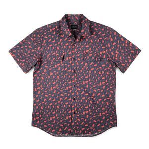 Valor Collective Short Sleeve Button Down Floral Animal Print Multi Vacationcore